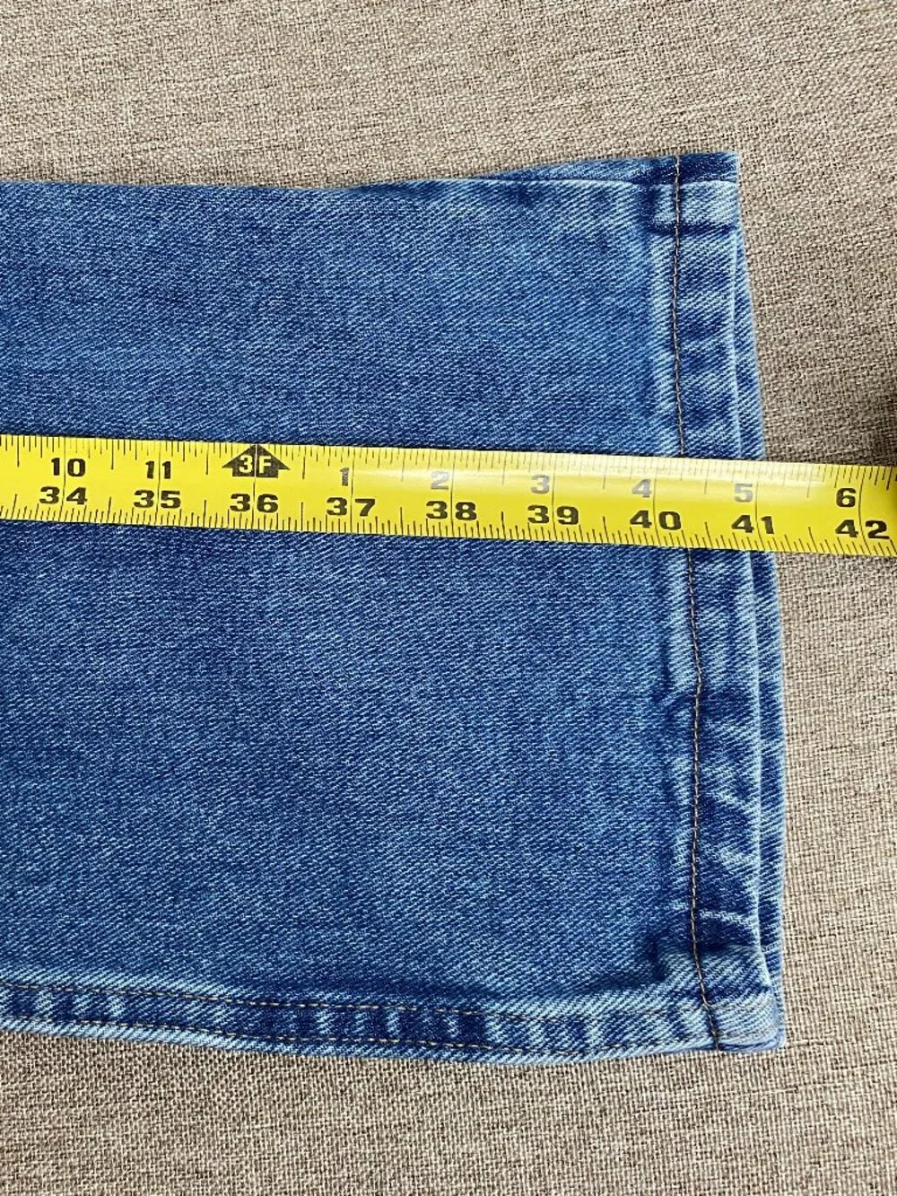 Wrangler Rugged Wear Denim Jeans Men's 42 x 30 High Rise Blue Casual Pants